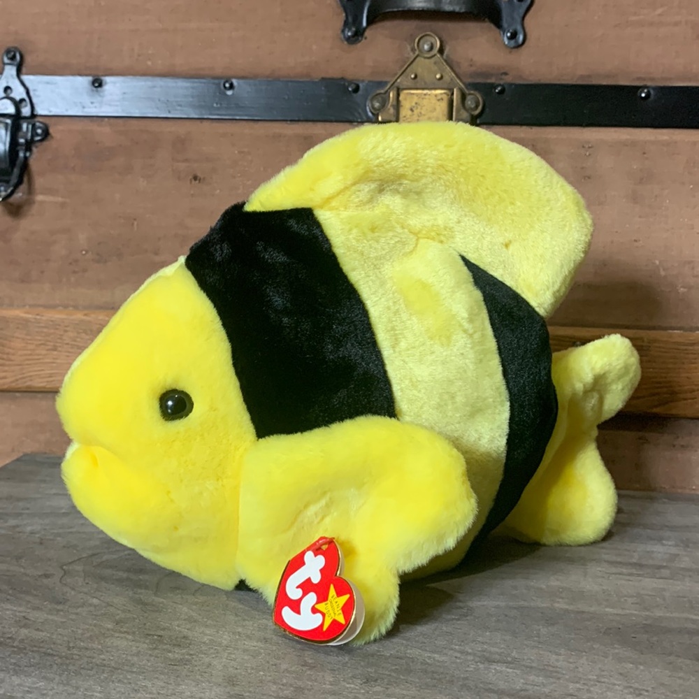 Bubbles the Beanie Baby.   Tropical fish stuffie.